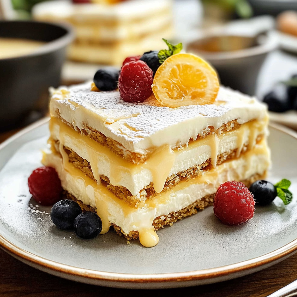 Lemon Icebox Cake Recipe