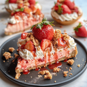 Strawberry Crunch Cheesecake Cones Recipe