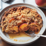 Baked Crumble Peach Dessert Recipe