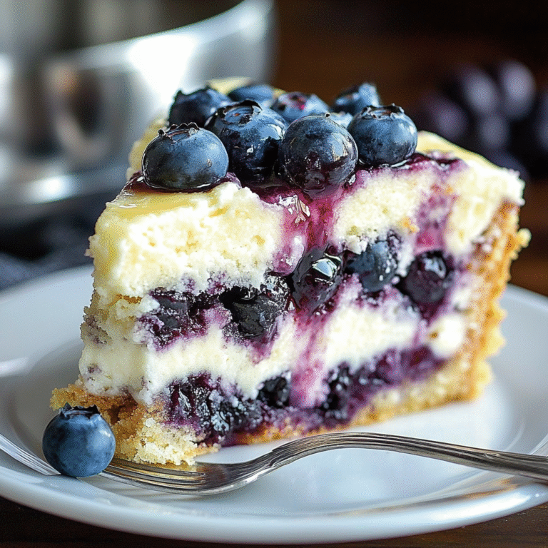 Blueberry Cream Cheese Coffee Cake