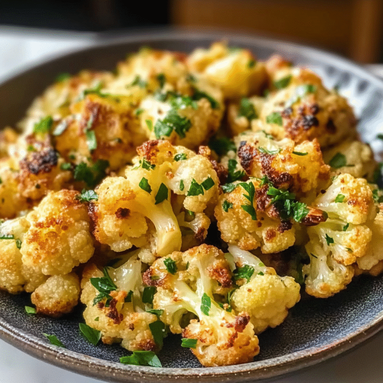 Parmesan Roasted Cauliflower