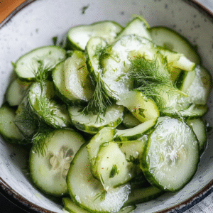 Cucumber Avocado Dill Salad Recipe