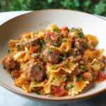 Delicious Italian Sausage with Bow Tie Pasta