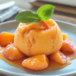 4-Ingredient Peach Sorbet Recipe