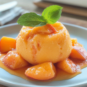 4-Ingredient Peach Sorbet Recipe