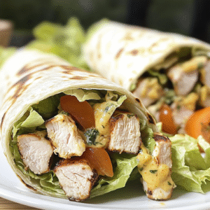 Grilled Chicken Caesar Salad Wrap Recipe