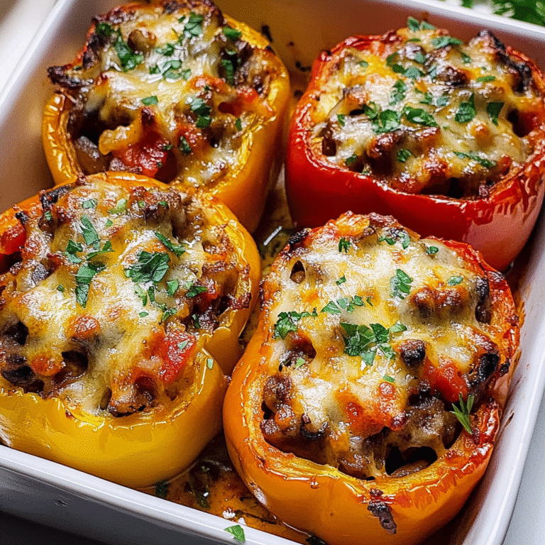 Mushroom Stuffed Bell Peppers Recipe