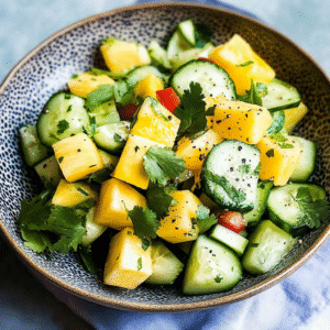 Pineapple Cucumber Lime Salad Recipe