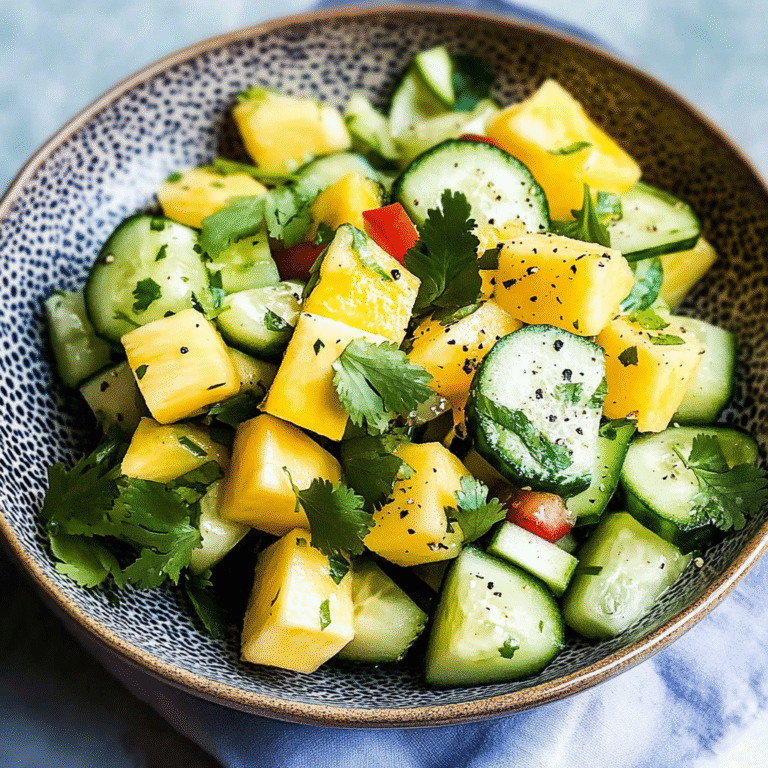 Pineapple Cucumber Lime Salad Recipe
