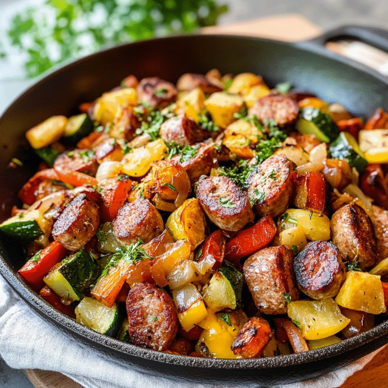 Sausage and Veggies Skillet Recipe
