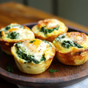 Spinach and Goat Cheese Egg Muffins Recipe