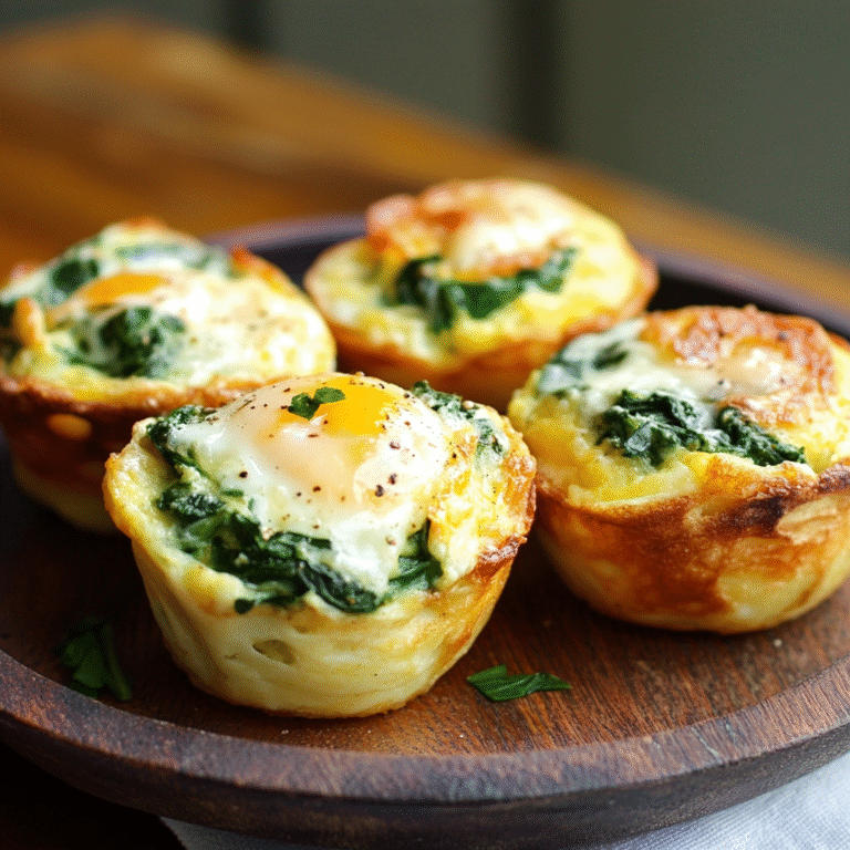 Spinach and Goat Cheese Egg Muffins Recipe