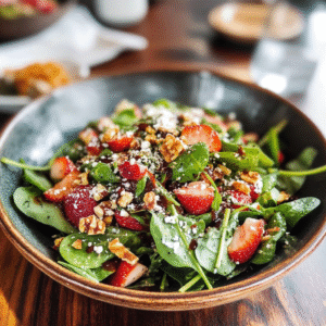 Strawberry Spinach Poppyseed Salad Recipe