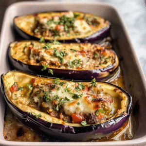 Stuffed Mediterranean Eggplant Recipe