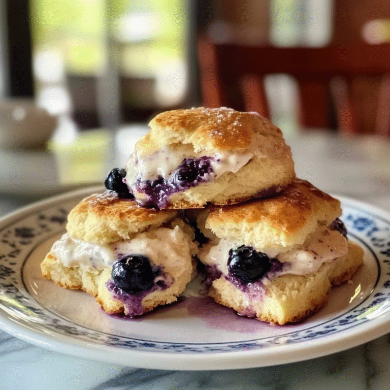 Blueberry Cinnamon Crunch Cathead Biscuits