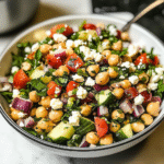 Delicious Mediterranean Chickpea Feta Salad