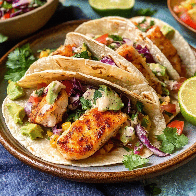 Easy Weeknight Baja Fish Tacos