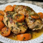 Garlic Herb Chicken with Caramelized Carrots