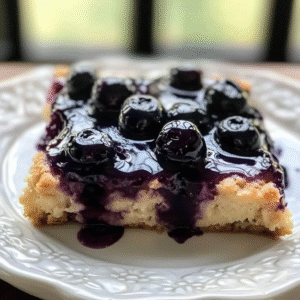 Glazed Blueberry Butter Swim Biscuits Recipe