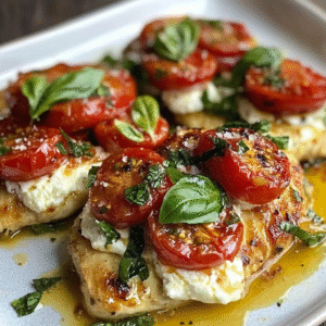 Italian Basil Chicken Cutlets with Burrata