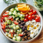 Lentil Greek Salad with Dill Sauce Recipe