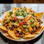 Loaded Cheesy Beef Nachos Recipe
