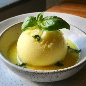 Lemon Basil Sorbet Recipe