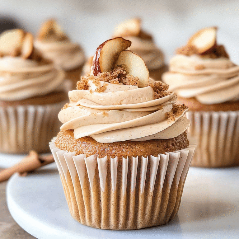 Apple Cider Cupcakes with Brown Sugar Buttercream