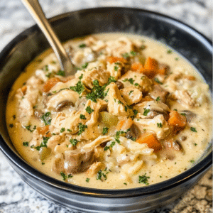 Crockpot Chicken and Rice Soup Recipe