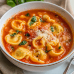 Crockpot Creamy Tomato Tortellini Soup Recipe