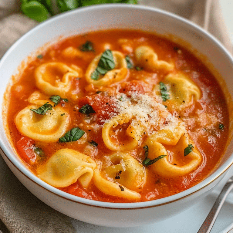 Crockpot Creamy Tomato Tortellini Soup Recipe
