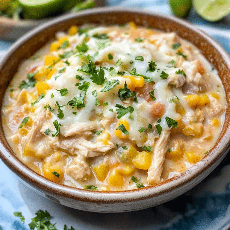 Crockpot Creamy White Chicken Chili Recipe