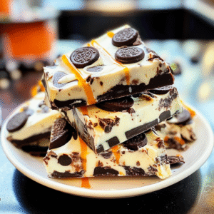 White Chocolate Halloween Oreo Bark Recipe