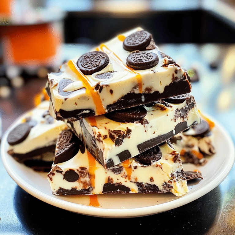 White Chocolate Halloween Oreo Bark Recipe