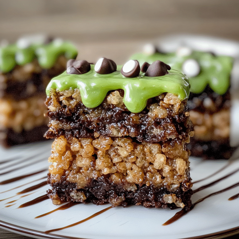 Frankenstein Rice Krispie Treats