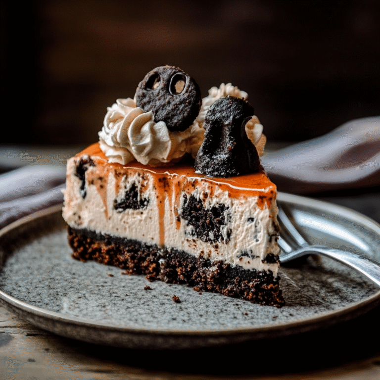 Halloween Cookies and Cream Cheesecake Recipe