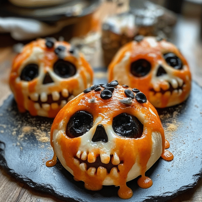 Spooky Pizza Skulls