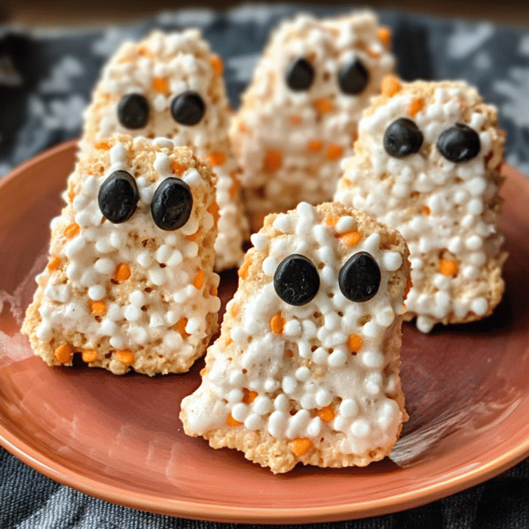 Rice Krispie Treat Ghosts