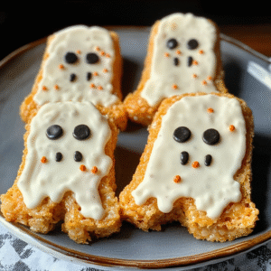 Rice Krispie Treat Ghosts