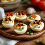 Spider Deviled Eggs