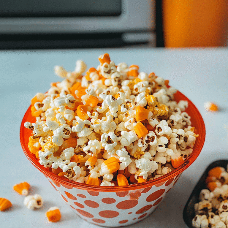 Candy Corn Popcorn Recipe