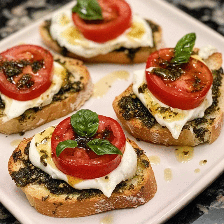 Caprese Crostini Ghosts