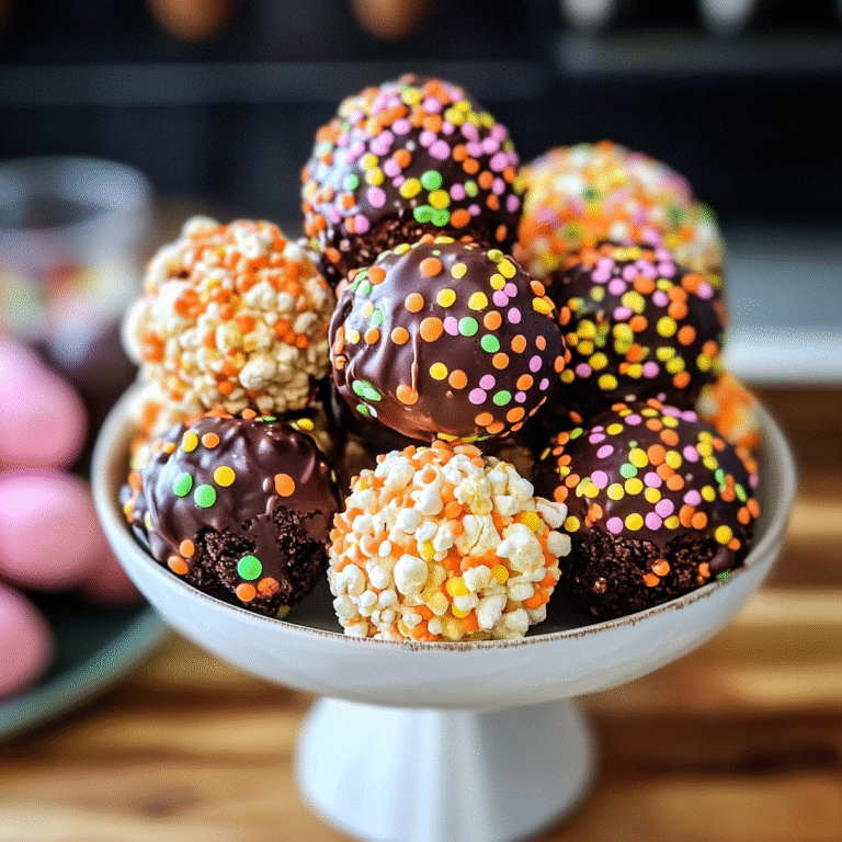 Chocolate Halloween Popcorn Balls Treat