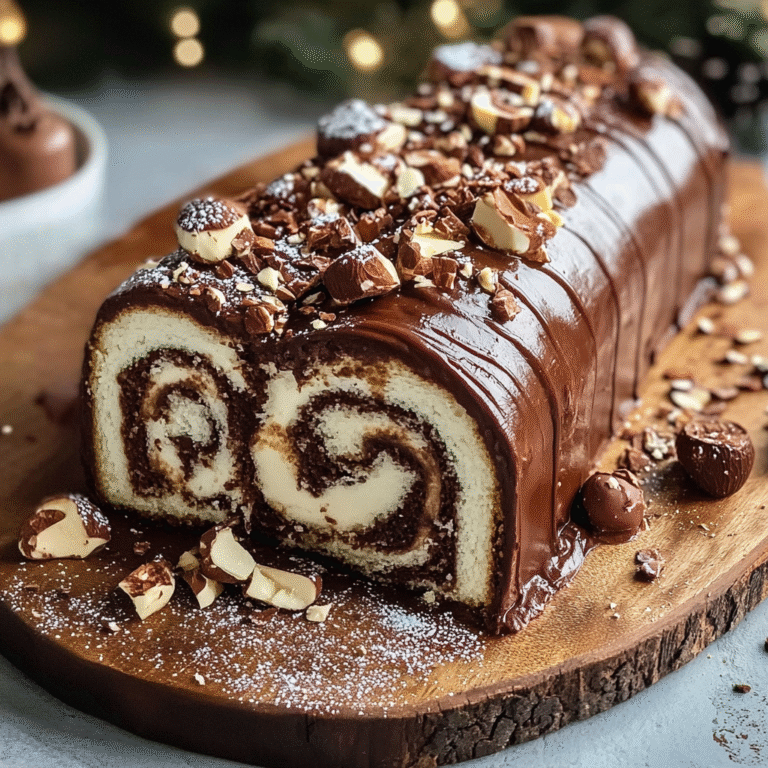 Chocolate Hazelnut Yule Log