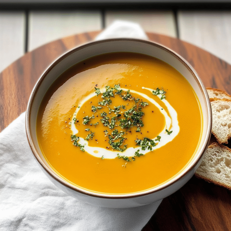 Roasted Butternut Squash Soup Recipe