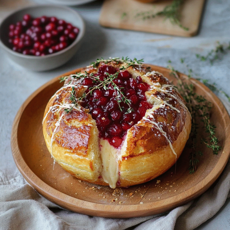 Cranberry Brie Bread Bowl Recipe