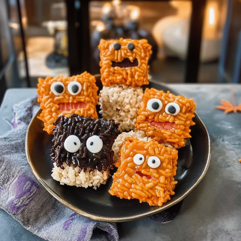 Halloween Rice Crispy Treats Recipe