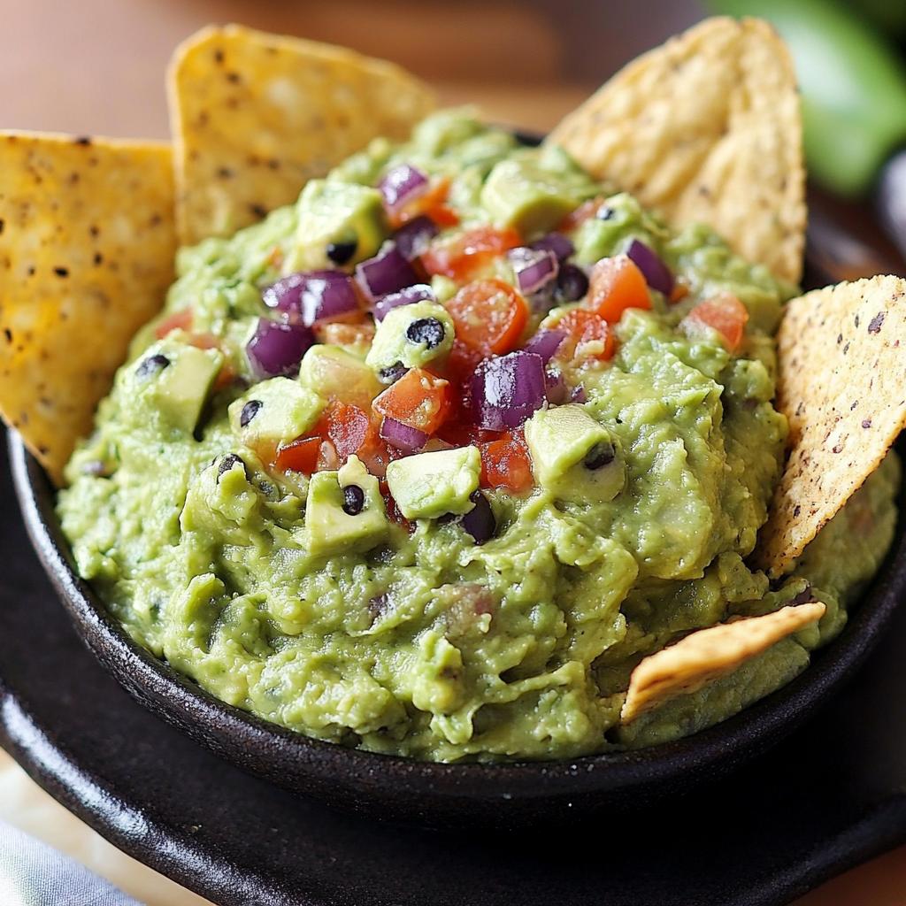 Halloween Guacamole (Frankenguac) Appetizers