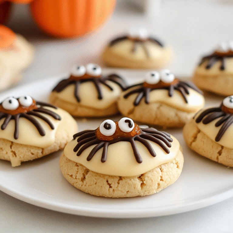 Halloween Peanut Butter Spider Cookies Recipe