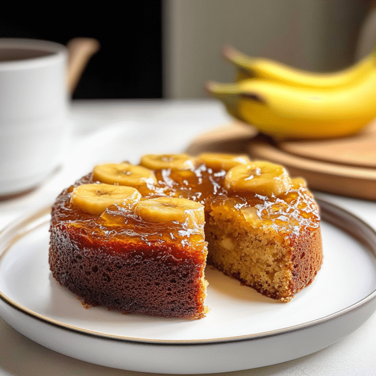 Banana Upside Down Cake Recipe